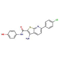 3-amino-6-(4-chlorophenyl)-N-(4-hydroxyphenyl)thieno[2,3-b]pyridine-2-carboxamide