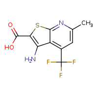 3-amino-6-methyl-4-(trifluoromethyl)thieno[2,3-b]pyridine-2-carboxylic acid
