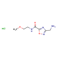 3-(aminomethyl)-N-(2-methoxyethyl)-1,2,4-oxadiazole-5-carboxamide hydrochloride