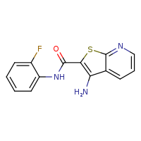 3-amino-N-(2-fluorophenyl)thieno[2,3-b]pyridine-2-carboxamide