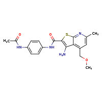 3-amino-N-(4-acetamidophenyl)-4-(methoxymethyl)-6-methylthieno[2,3-b]pyridine-2-carboxamide