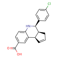 (3aS,4R,9bR)-4-(4-chlorophenyl)-3H,3aH,4H,5H,9bH-cyclopenta[c]quinoline-8-carboxylic acid
