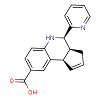 (3aS,4R,9bR)-4-(pyridin-2-yl)-3H,3aH,4H,5H,9bH-cyclopenta[c]quinoline-8-carboxylic acid