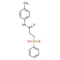 3-(benzenesulfonyl)-N-(4-methylphenyl)propanamide
