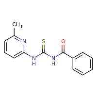 3-benzoyl-1-(6-methylpyridin-2-yl)thiourea