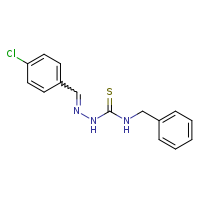 3-benzyl-1-[(E)-[(4-chlorophenyl)methylidene]amino]thiourea