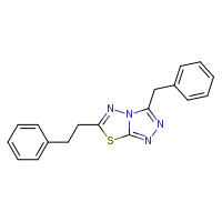 3-benzyl-6-(2-phenylethyl)-[1,2,4]triazolo[3,4-b][1,3,4]thiadiazole