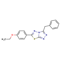 3-benzyl-6-(4-ethoxyphenyl)-[1,2,4]triazolo[3,4-b][1,3,4]thiadiazole