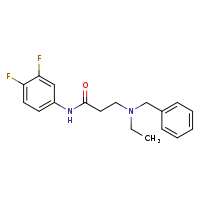3-[benzyl(ethyl)amino]-N-(3,4-difluorophenyl)propanamide