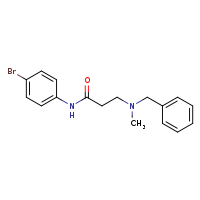 3-[benzyl(methyl)amino]-N-(4-bromophenyl)propanamide