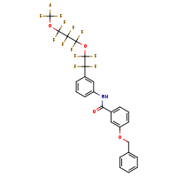 3-(benzyloxy)-N-(3-{1,1,2,2-tetrafluoro-2-[1,1,2,2,3,3-hexafluoro-3-(trifluoromethoxy)propoxy]ethyl}phenyl)benzamide