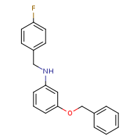 3-(benzyloxy)-N-[(4-fluorophenyl)methyl]aniline