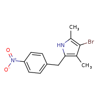 3-bromo-2,4-dimethyl-5-[(4-nitrophenyl)methyl]-1H-pyrrole