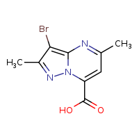 3-bromo-2,5-dimethylpyrazolo[1,5-a]pyrimidine-7-carboxylic acid