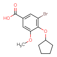 3-bromo-4-(cyclopentyloxy)-5-methoxybenzoic acid