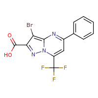 3-bromo-5-phenyl-7-(trifluoromethyl)pyrazolo[1,5-a]pyrimidine-2-carboxylic acid
