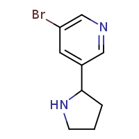 3-bromo-5-(pyrrolidin-2-yl)pyridine