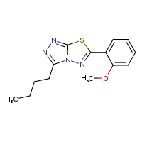 3-butyl-6-(2-methoxyphenyl)-[1,2,4]triazolo[3,4-b][1,3,4]thiadiazole