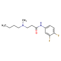 3-[butyl(methyl)amino]-N-(3,4-difluorophenyl)propanamide