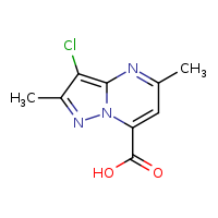 3-chloro-2,5-dimethylpyrazolo[1,5-a]pyrimidine-7-carboxylic acid