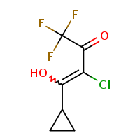 3-chloro-4-cyclopropyl-1,1,1-trifluoro-4-hydroxybut-3-en-2-one