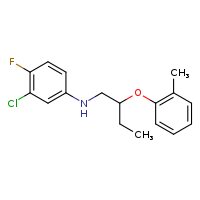 3-chloro-4-fluoro-N-[2-(2-methylphenoxy)butyl]aniline