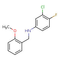 3-chloro-4-fluoro-N-[(2-methoxyphenyl)methyl]aniline