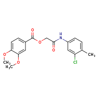 [(3-chloro-4-methylphenyl)carbamoyl]methyl 3,4-dimethoxybenzoate