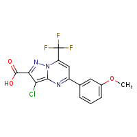 3-chloro-5-(3-methoxyphenyl)-7-(trifluoromethyl)pyrazolo[1,5-a]pyrimidine-2-carboxylic acid