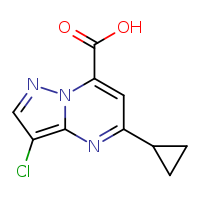 3-chloro-5-cyclopropylpyrazolo[1,5-a]pyrimidine-7-carboxylic acid