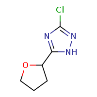 3-chloro-5-(oxolan-2-yl)-1H-1,2,4-triazole