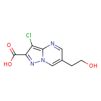 3-chloro-6-(2-hydroxyethyl)pyrazolo[1,5-a]pyrimidine-2-carboxylic acid