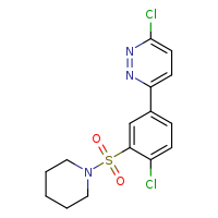 3-chloro-6-[4-chloro-3-(piperidine-1-sulfonyl)phenyl]pyridazine