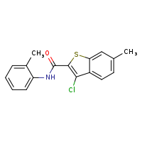 3-chloro-6-methyl-N-(2-methylphenyl)-1-benzothiophene-2-carboxamide