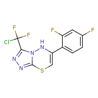 3-(chlorodifluoromethyl)-6-(2,4-difluorophenyl)-5H-[1,2,4]triazolo[3,4-b][1,3,4]thiadiazine