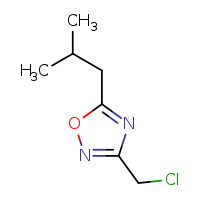 3-(chloromethyl)-5-(2-methylpropyl)-1,2,4-oxadiazole