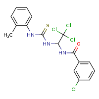 3-chloro-N-(2,2,2-trichloro-1-{[(2-methylphenyl)carbamothioyl]amino}ethyl)benzamide