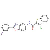 3-chloro-N-[2-(3-iodophenyl)-1,3-benzoxazol-5-yl]-1-benzothiophene-2-carboxamide