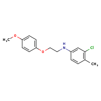 3-chloro-N-[2-(4-methoxyphenoxy)ethyl]-4-methylaniline
