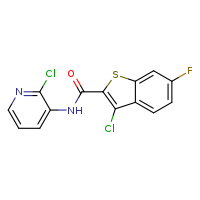3-chloro-N-(2-chloropyridin-3-yl)-6-fluoro-1-benzothiophene-2-carboxamide