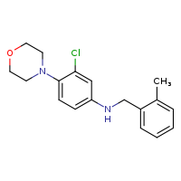3-chloro-N-[(2-methylphenyl)methyl]-4-(morpholin-4-yl)aniline
