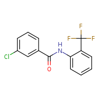 3-chloro-N-[2-(trifluoromethyl)phenyl]benzamide