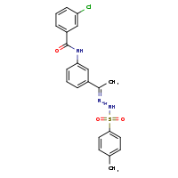 3-chloro-N-{3-[(1E)-1-[(4-methylbenzenesulfonamido)imino]ethyl]phenyl}benzamide