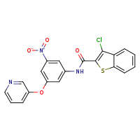 3-chloro-N-[3-nitro-5-(pyridin-3-yloxy)phenyl]-1-benzothiophene-2-carboxamide