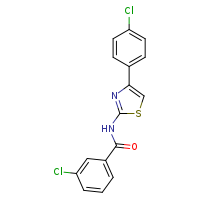 3-chloro-N-[4-(4-chlorophenyl)-1,3-thiazol-2-yl]benzamide
