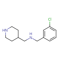 [(3-chlorophenyl)methyl](piperidin-4-ylmethyl)amine