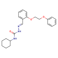 3-cyclohexyl-1-[(E)-{[2-(2-phenoxyethoxy)phenyl]methylidene}amino]urea