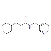 3-cyclohexyl-N-(pyridin-3-ylmethyl)propanamide
