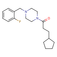 3-cyclopentyl-1-{4-[(2-fluorophenyl)methyl]piperazin-1-yl}propan-1-one
