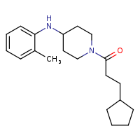 3-cyclopentyl-1-{4-[(2-methylphenyl)amino]piperidin-1-yl}propan-1-one